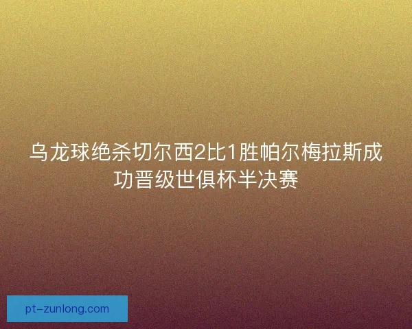 乌龙球绝杀切尔西2比1胜帕尔梅拉斯成功晋级世俱杯半决赛 乌龙球绝杀切尔西2比1胜帕尔梅拉斯成功晋级世俱杯半决赛