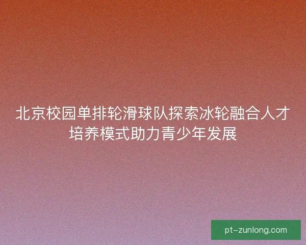 北京校园单排轮滑球队探索冰轮融合人才培养模式助力青少年发展 北京校园单排轮滑球队探索冰轮融合人才培养模式助力青少年发展
